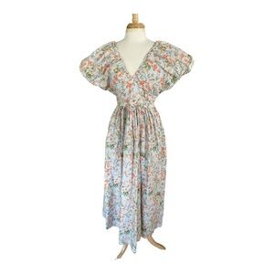 NWT Society Social x Crown Ivy The Charlotte Dress - Blue Wall